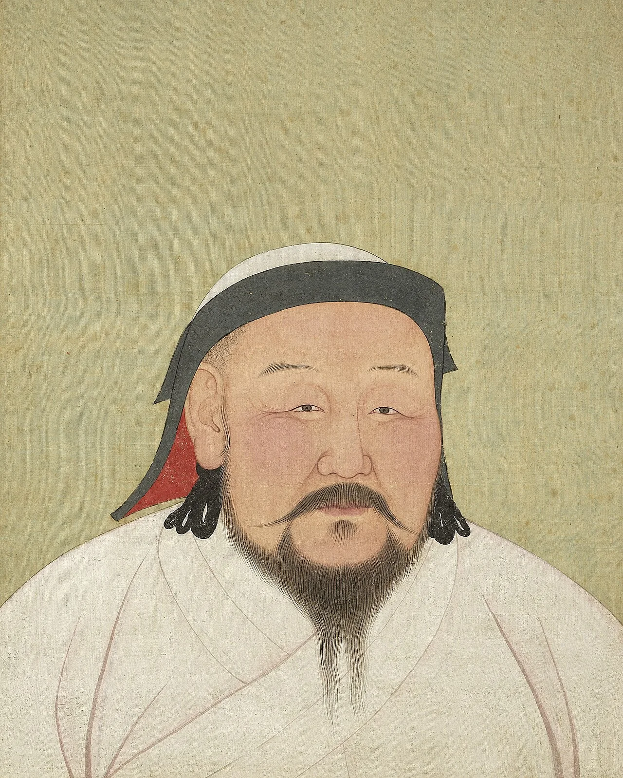 元代宮廷畫中的忽必烈半身肖像