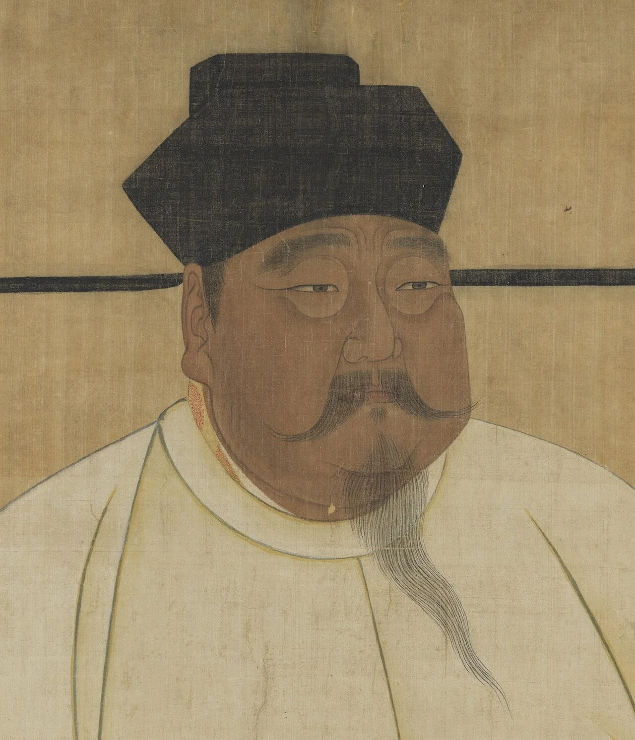 宋太祖趙匡胤坐像,絹本設色
